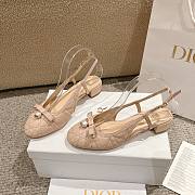 Dior Ballet Slingback Pump Beige Lambskin 3cm - 1