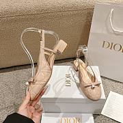 Dior Ballet Slingback Pump Beige Lambskin 3cm - 4
