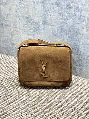 YSL Niki Satchel Suede Bag 21.5x16x8x9.5cm - 1
