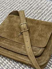 YSL Niki Satchel Suede Bag 21.5x16x8x9.5cm - 6