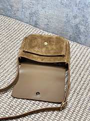 YSL Niki Satchel Suede Bag 21.5x16x8x9.5cm - 4