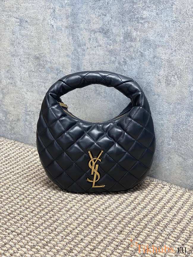 YSL Icarino Quilted Nappa Black Bag 17x13x3cm - 1