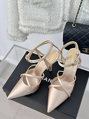 Chanel CC Ankle Strap Heels Pumps Pink 10cm - 3