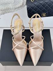 Chanel CC Ankle Strap Heels Pumps Pink 10cm - 4