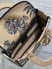 Dior Lady D-lite Dioriviera Beige Palms 24x11x20cm - 6