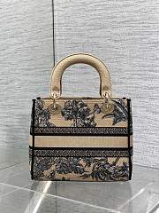 Dior Lady D-lite Dioriviera Beige Palms 24x11x20cm - 4
