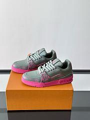 Louis Vuitton LV Trainer Sneaker Grey Pink - 3
