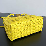 Bottega Veneta Small Andiamo Yellow Bag 25x22x10.5cm - 5