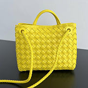 Bottega Veneta Small Andiamo Yellow Bag 25x22x10.5cm - 3