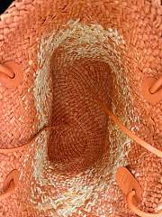 Loewe Medium Anagram Basket Bag Orange 46x24x15cm - 5
