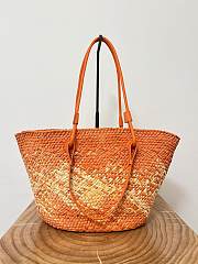 Loewe Medium Anagram Basket Bag Orange 46x24x15cm - 4