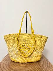 Loewe Medium Anagram Basket Bag Yellow 46x24x15cm - 1