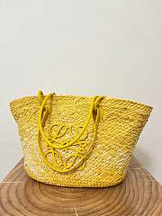 Loewe Medium Anagram Basket Bag Yellow 46x24x15cm - 2