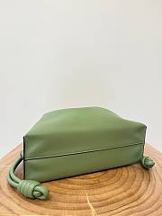 Loewe Flamenco Clutch Bag Green 30x24.5x10.5cm - 4