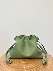 Loewe Flamenco Clutch Bag Green 30x24.5x10.5cm - 3