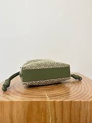 Loewe Mini Flamenco Clutch Bag Greem Anagram 23x18x9cm - 6