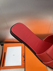 Hermes Giulia Sandal Red - 5