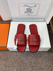 Hermes Giulia Sandal Red - 3