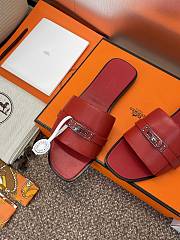 Hermes Giulia Sandal Red - 2