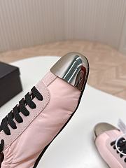 Prada Collapse Re-Nylon Suede Sneakers Metal Pink - 5