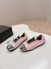 Prada Collapse Re-Nylon Suede Sneakers Metal Pink - 4