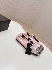 Prada Collapse Re-Nylon Suede Sneakers Metal Pink - 2