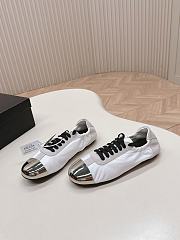 Prada Collapse Re-Nylon Suede Sneakers Metal White - 2