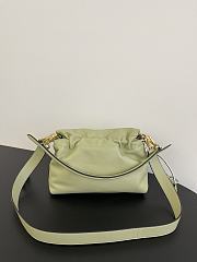 Fendi Mamma Baguette Medium Green Leather Bag 26.5x18x8.5cm - 2