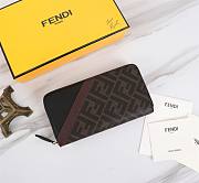 Fendi FF Logo Wallet in Brown and Black 19x19x2cm - 1