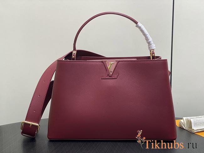 Louis Vuitton LV Capucines GM Souple Rust Red 38 x 23 x 16 cm - 1