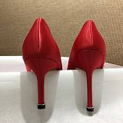 Manolo Blahnik Hangisi Red Satin Pumps 1.5cm, 6.5cm, 9.5cm - 3