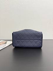 Chanel 25 Small Handbag Navy Blue Calfskin Gold 30x26x14cm - 3