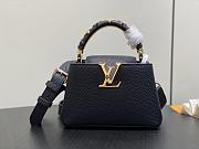 Louis Vuitton LV Capucines Mini Bag Black 21x13.6x8cm - 1