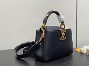 Louis Vuitton LV Capucines Mini Bag Black 21x13.6x8cm - 3