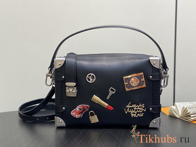 Louis Vuitton LV Side Trunk MM Black 23.5x16x8.5cm - 1