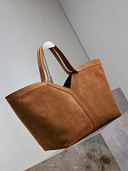 YSL Y Tote in Brown Suede 37x32x22-27cm - 4