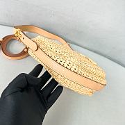 Prada Arqué Crochet Shoulder Bag Natural 22.5x18.5x6cm - 6