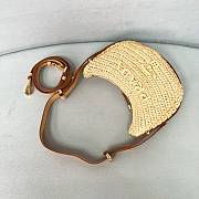 Prada Arqué Crochet Shoulder Bag Natural 22.5x18.5x6cm - 5
