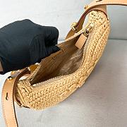 Prada Arqué Crochet Shoulder Bag Natural 22.5x18.5x6cm - 4