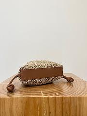Loewe Mini Flamenco Clutch Bag Brown Anagram 23x18x9cm - 3