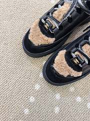 Chanel Shearling and Leather Trainers Sneaker - 4