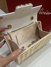 Roger Vivier Mini Jewel Efflorescence Bag Rattan 19x12x6cm - 6