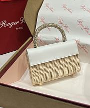Roger Vivier Mini Jewel Efflorescence Bag Rattan 19x12x6cm - 4