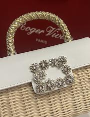 Roger Vivier Mini Jewel Efflorescence Bag Rattan 19x12x6cm - 3