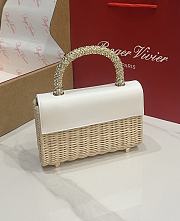 Roger Vivier Mini Jewel Efflorescence Bag Rattan 19x12x6cm - 2