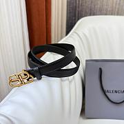 Balenciaga Black Gold Belt 2.5cm - 4