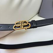 Balenciaga Black Gold Belt 2.5cm - 2