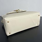 Bottega Veneta Ciao Ciao Bag White Gold 34x26x15cm - 6