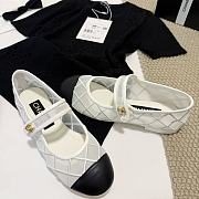 Chanel Coco Beach Mary Janes White Flat - 2