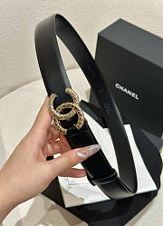 Chanel Black Belt 3.5cm - 4